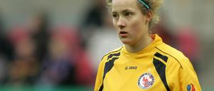 Turbine-Torhueterin Anna Felicitas Sarholz erlitt einen Kahnbeinbruch.