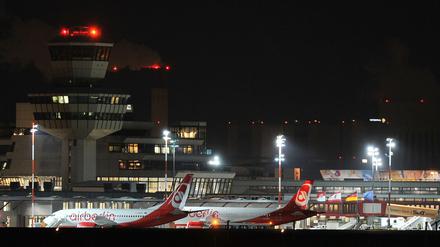 Soll bestreikt werden - der Flughafen Tegel