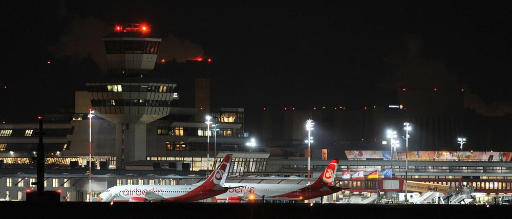 Soll bestreikt werden - der Flughafen Tegel