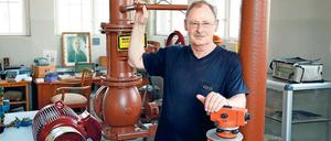 Im Werk am Werk. Peter Raddatz im Teltower Wassermuseum.
