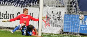 Marcel Ziemer erziehlte das 1:0 für Saarbrücken beim SV Babelsberg 03.