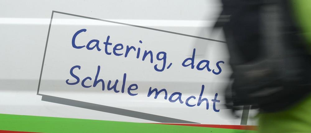 Aufschrift auf einem Transporter des französischen Cateringunternehmens Sodexo. Der Caterer steht im Verdacht, mit seinem Essen in mehreren Bundesländern einen Erreger für Magen-Darm-Infektionen ausgeliefert zu haben.