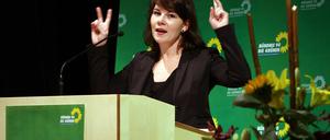 Annalena Baerbock, Vorsitzende des Landesverbandes von Bündnis 90/Die Grünen in Brandenburg, am 03.11.2012 bei der Landesdelegiertenkonferenz in Brandenburg/Havel.