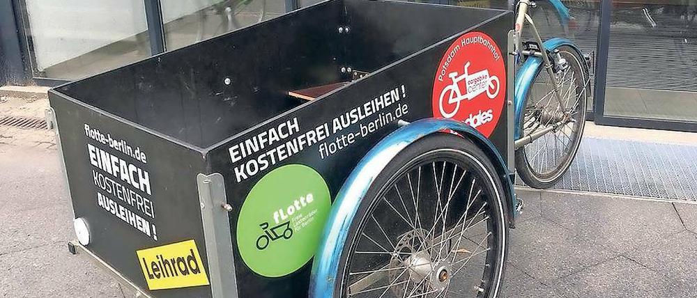 Kostenlos testen. Das Lastenfahrrad aus der Radstation.