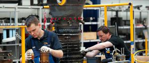 Optimismus. Der märkische Mittelstand - hier das MTU Flugmotorenwerk in Ludwigsfelde - sieht erwartungsfroh in die Zukunft.