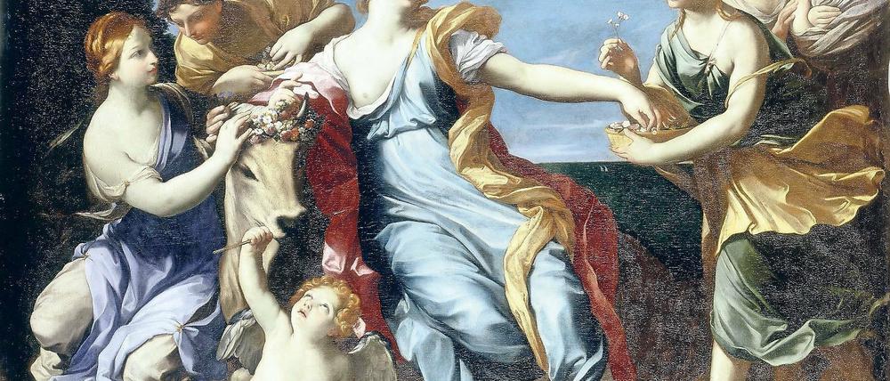 Schlussakkord. Am Sonntagabend klangen die Musikfestspiele Potsdam-Sanssouci aus. Sie befragten auch den Mythos „Europa“, wie er auf dem Bild „Der Raub der Europa“ nach Guido Reni um 1630 seinen Niederschlag fand (Bildergalerie Sanssouci).