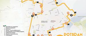 Ein Laufkurs mit markanten Streckenposten. Der erste Potsdamer Urban Trail führt nicht entlang innerstädtischer Gebäude, sondern mitten hindurch. Rathaus, Museen, Stadttore gehören zum Laufparcours.