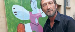 Doch, doch, die WM geht weiter. Kim Konrad und „El Jugador del Futbol“.