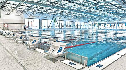 Schwimmpause. Die Arbeiten sollen rund neun Monate dauern.