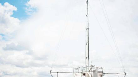 Auf Sendung. Kleßen-Görne hat seit gestern einen Funkmast.