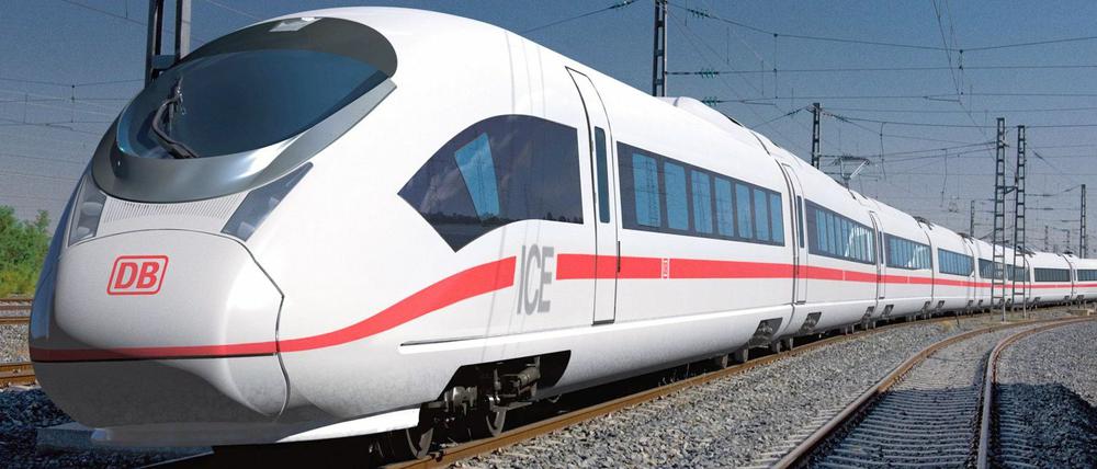Flaggschiff. Die künftigen ICx-Fernzüge der Bahn sollen mit Spitzentempo 249 unterwegs sein.