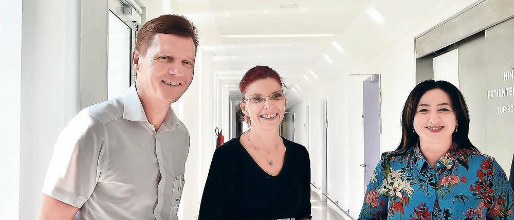 Als wäre nichts. Diana Golze am Donnerstag bei einem Termin.