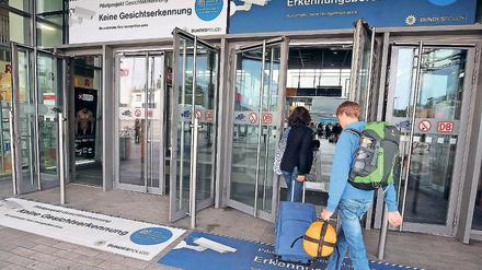 Pilotprojekt. Seit August 2017 gibt es Kameras am Bahnhof Südkreuz.