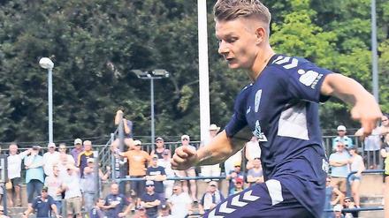 Bestens aufgelegt war Manuel Hoffmann als Vorbereiter und Torschütze. 