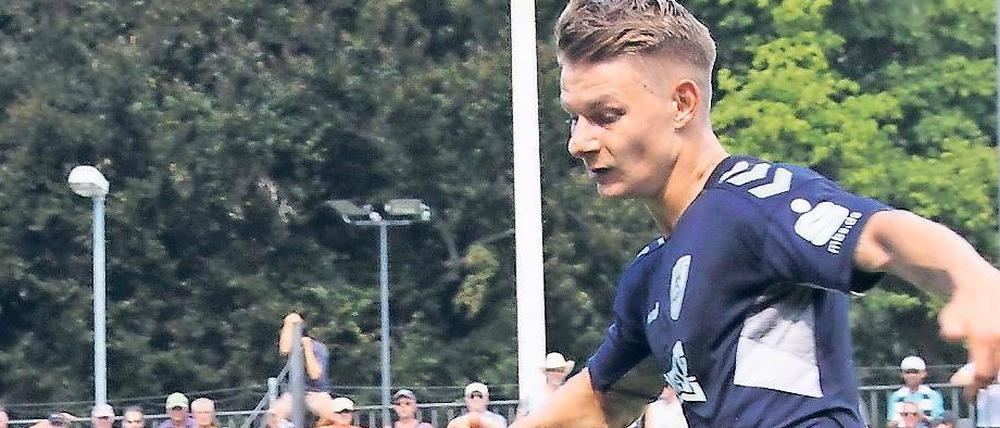 Bestens aufgelegt war Manuel Hoffmann als Vorbereiter und Torschütze. 