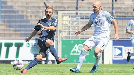 Mit Volldampf in die Saison. Für die Nulldrei-Youngster wie Tobias Dombrowa (l.) ist die Regionalliga eine wertvolle Erfahrung. 