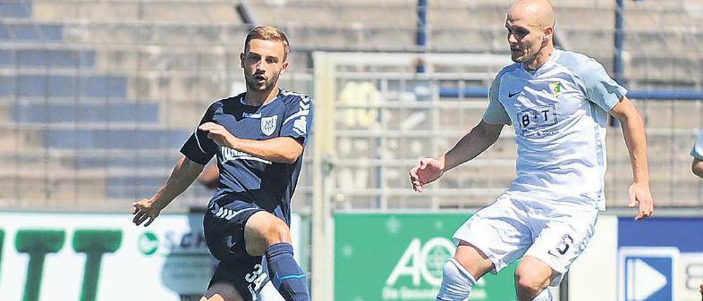 Mit Volldampf in die Saison. Für die Nulldrei-Youngster wie Tobias Dombrowa (l.) ist die Regionalliga eine wertvolle Erfahrung. 