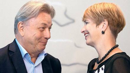 Der Neue. Georg Quander mit Ministerin Martina Münch.