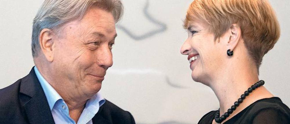 Der Neue. Georg Quander mit Ministerin Martina Münch.