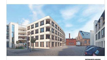 Mehrgeschosser. Das neue Gebäude wird mit insgesamt vier Etagen geplant. In das Erdgeschoss soll ein Fitnessstudio einziehen. 