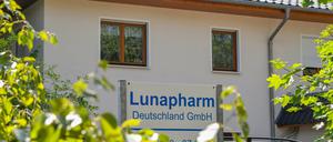 Blankenfelde-Mahlow: Das Gebäude des in den Pharmaskandal verwickelten Arzneimittelhandels Lunapharm Deutschland.
