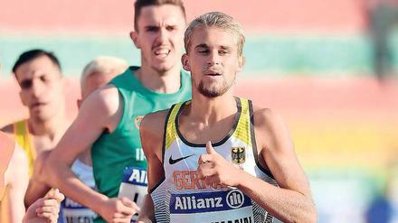 Erster Schritt. Felix Krüsemann bei seinem Bronze-Lauf in Berlin.