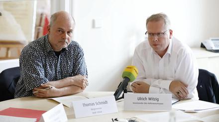Dicke Luft zwischen der Verwaltung von Bürgermeister Thomas Schmidt (SPD) und dem Vorsitzenden des Hafenausschuss, Ulrich Witzig (CDU). 