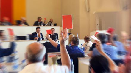 Einige Potsdamer Stadtverordnete möchten nicht, dass über Flüchtlinge berichtet wird (Archivbild). 