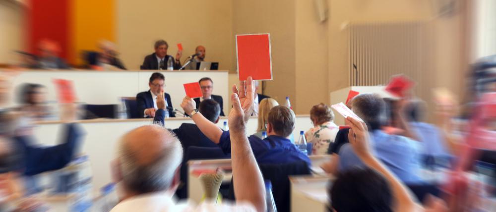 Einige Potsdamer Stadtverordnete möchten nicht, dass über Flüchtlinge berichtet wird (Archivbild). 