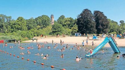 Umzugspläne. Das Strandbad Babelsberg soll in Richtung Humboldtbrücke rücken – für einen historischen Rundweg der Schlösserstiftung. Zur Finanzierung hofft die Stadt nun auf Fördermittel vom Bund.