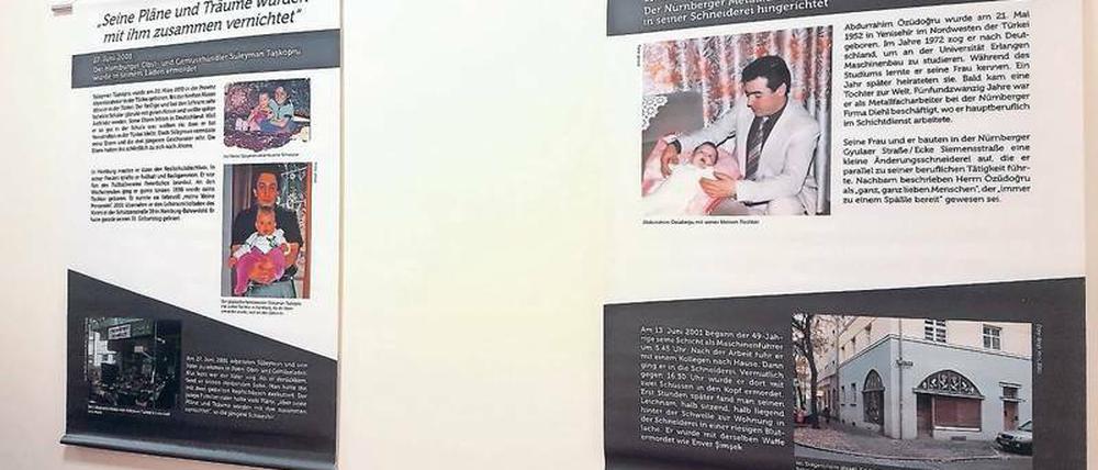 Schmerzhafte Erinnerungen. Die NSU-Wanderausstellung war schon an vielen anderen Orten in Deutschland zu sehen. Nun wird sie bis Ende Dezember im Potsdamer Landtag gezeigt. Angehörige schildern auf Plakaten, was für Menschen die Ermordeten waren.