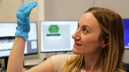 Zukunftsmaterialien entwickeln. Sanja Sviben vom Max Planck Institut für Kolloid- und Grenzflächenforschung in Golm, sie ist Trägerin der Otto-Hahn-Medaille.