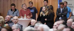 Fragen stellen. Zuschauer beim PNN-Wahltalk in der IHK Potsdam.