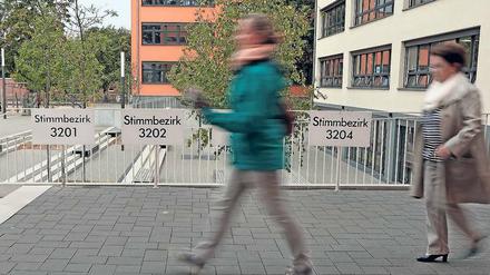 Reges Kommen und Gehen herrschte in vielen Wahllokalen.