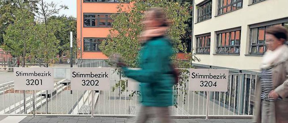 Reges Kommen und Gehen herrschte in vielen Wahllokalen.