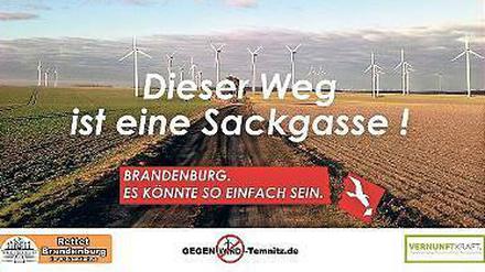 Die Bürgerinitiative spielt mit der märkischen Imagekampagne.