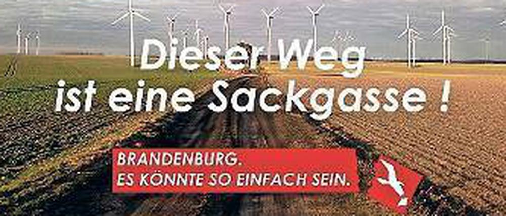 Die Bürgerinitiative spielt mit der märkischen Imagekampagne.