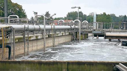 Im Umbau. Die Kläranlage im Norden wird erweitert, gestern gab es den ersten Spatenstich. 