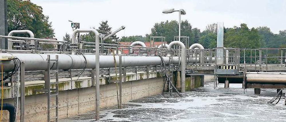 Im Umbau. Die Kläranlage im Norden wird erweitert, gestern gab es den ersten Spatenstich.