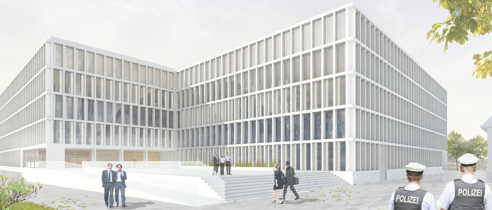 So soll das neue Bundespolizeipräsidium in Potsdam aussehen.