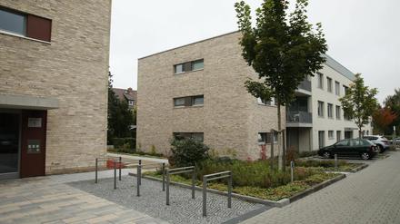 Gewog Wohnhäuser an der Heinrich-Heine-Straße in Kleinmachnow.