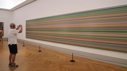 Im Museum Barberini sind noch bis zum 21. Oktober die abstrakten Arbeiten von Gerhard Richter zu sehen.