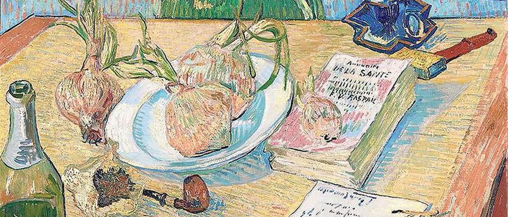 Stillleben mit Zwiebel. Das Bild des niederländischen Malers von 1889 wird in Potsdam zu sehen sein.