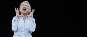 Rita Feldmeier in "Occident Express" von Stefano Massini, das am Freitag Premiere hatte.