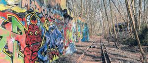 Auf der Stammbahn, hier Reste in Zehlendorf, sieht der Deutschland-Takt Regionalzüge von Potsdam über Kleinmachnow zum Bahnhof Ostkreuz vor.