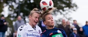 Treffen. Turbines Lena Petermann (r.) spielte gegen ihren Ex-Club Freiburg. 