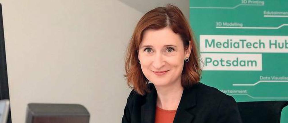 Andrea Wickleder, Managerin des MediaTech Hub Potsdam.