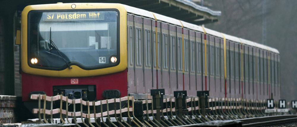 In Babelsberg wurde eine Person von einer S-Bahn erfasst (Symbolbild).