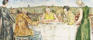 Nicht ganz neu. Das Aquarell basiert auf Lasersteins „Abend über Potsdam“.