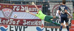 Beim Spiel selbst zwischen SV Babelsberg 03 gege BCF Dynamo selbst blieb es laut Polizei friedlich. Hier fiel das 1:1.